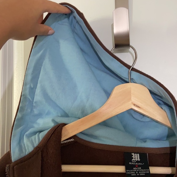 Brown jacket blue hood, embroidered Tupac - Picture 6 of 9